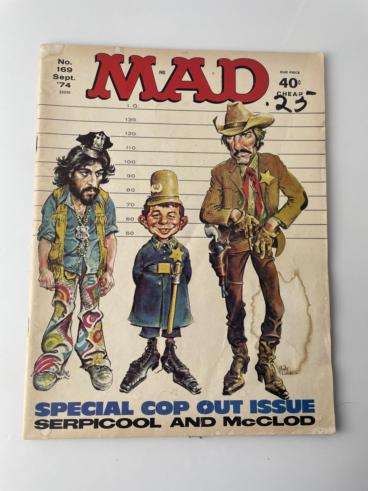 Vintage MAD Magazine No. 169 Sept 1974 Satire Alfred E. Neuman Softcover Comic