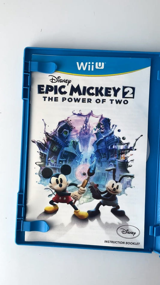 Disney Epic Mickey 2 The Power of Two Wii U Video Game Co-Op