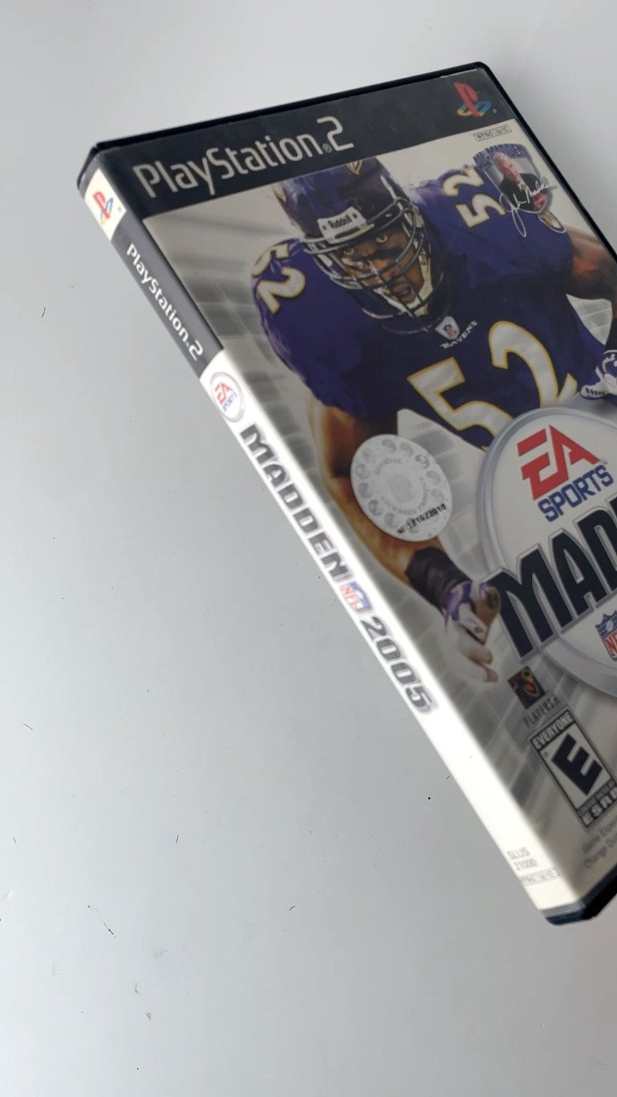Madden NFL 2005 PlayStation 2 Video Game Multiplayer Online NO MANUAL TESTED