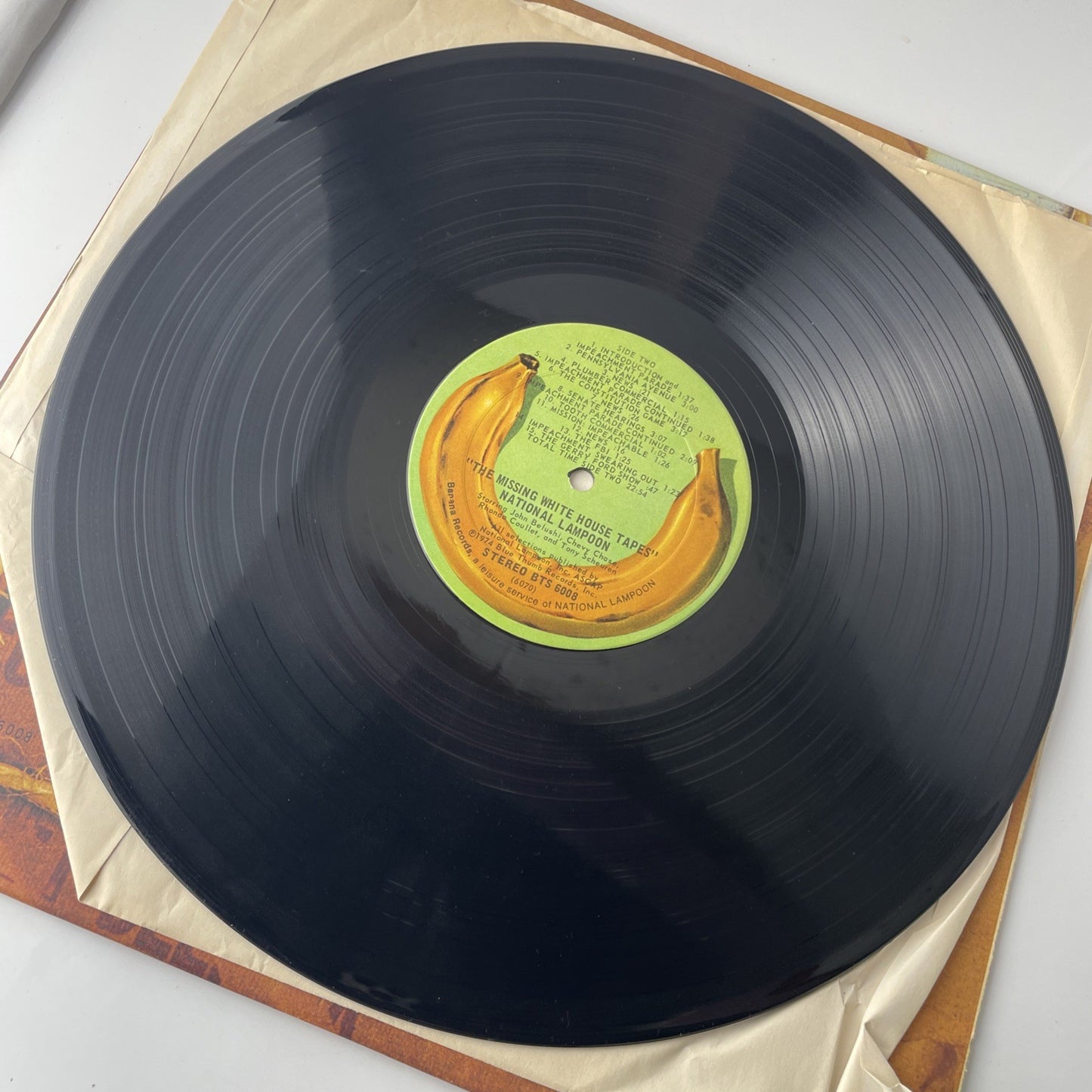 NATIONAL LAMPOON Missing White House Tapes BTS6008 LP Vinyl VG+nr++ Textured Cvr