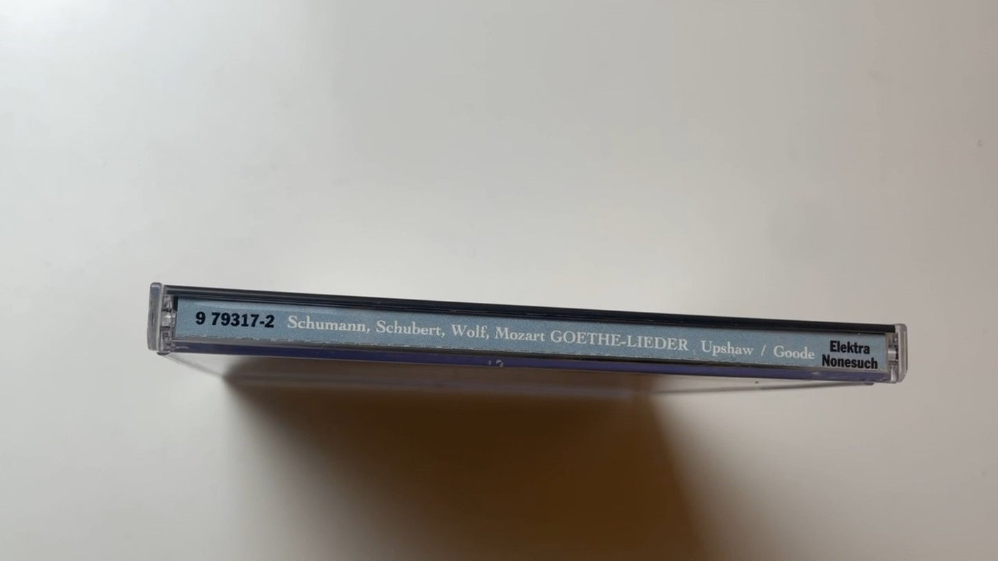 Goethe Lieder Richard Goode Dawn Upshaw CD 1994 Classical Elektra