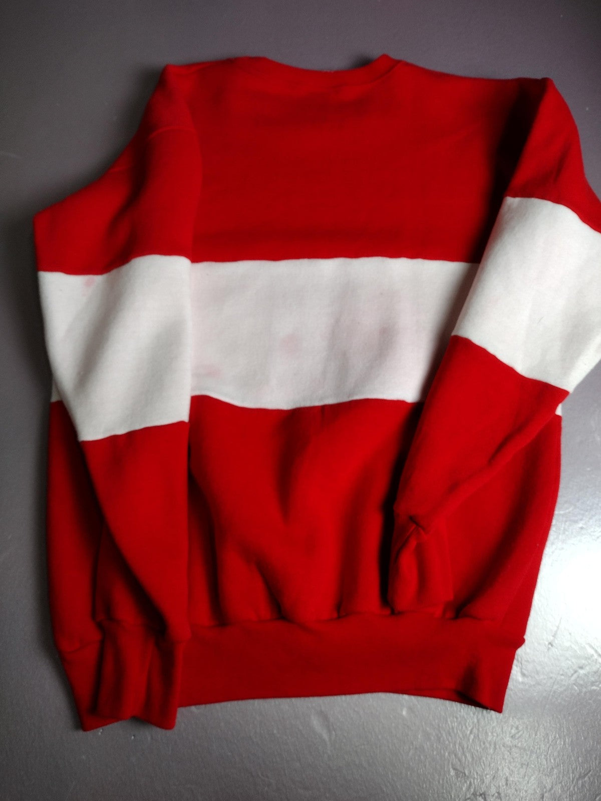 Vintage Jansport Sweatshirt Mens Large Red White I'm Sold On St Louis USA 80s