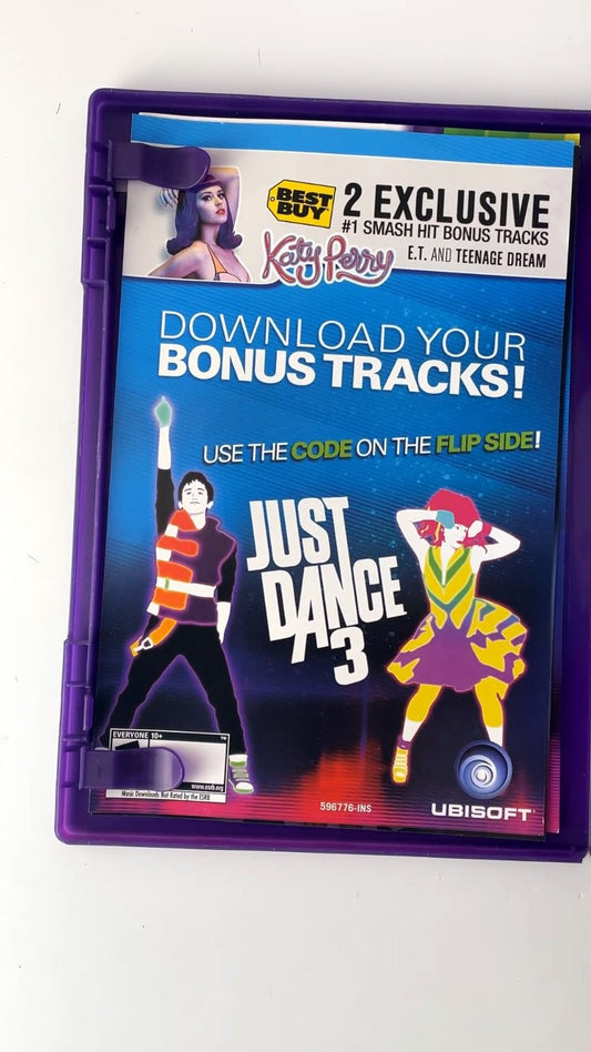 Just Dance 3 Xbox 360 Kinect Video Game Multiplayer Dance Hits