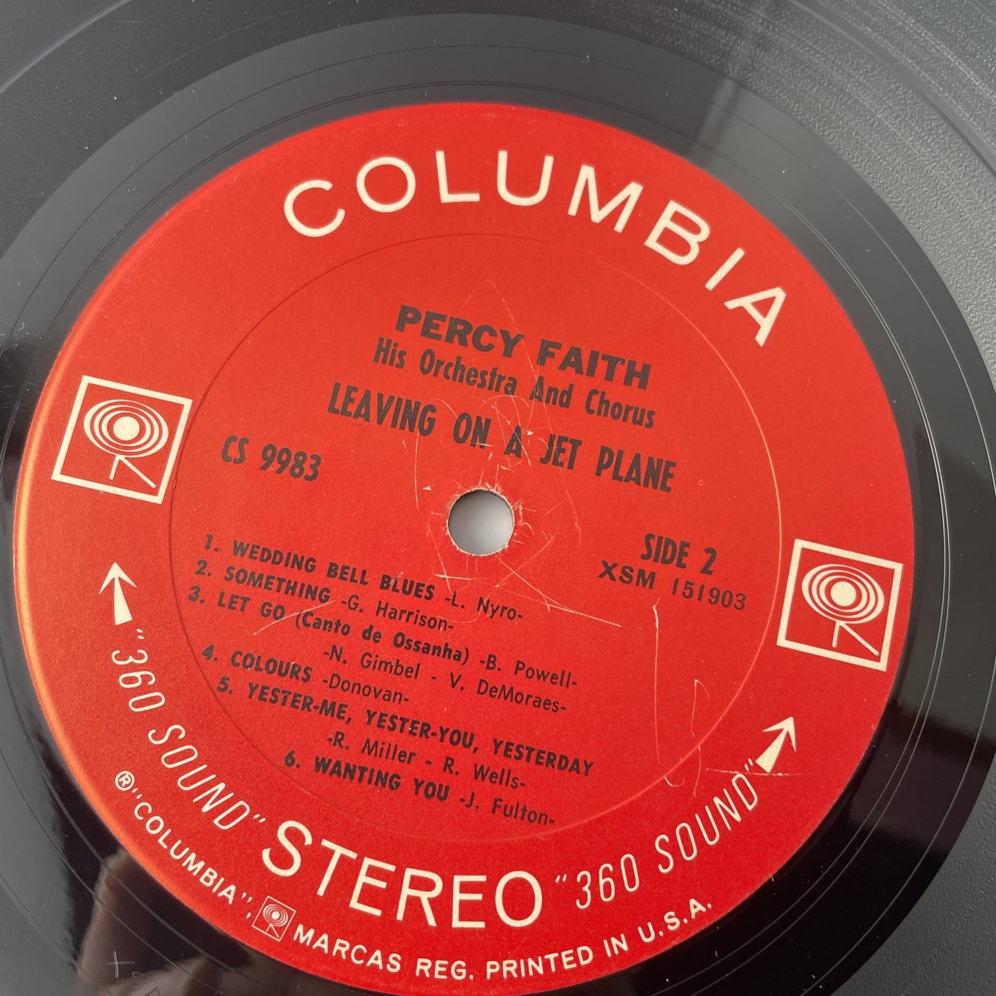 Percy Faith Leaving On A Jet Plane LP Record Album Vinyl Singer Songwriter