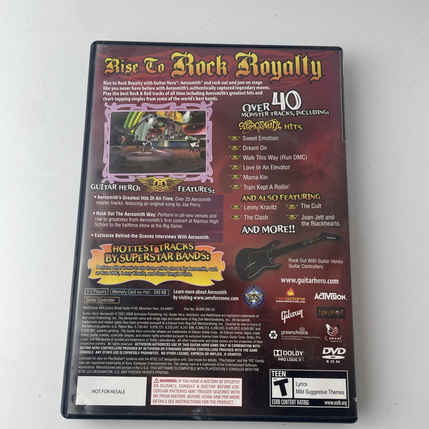 Guitar Hero Aerosmith PlayStation 2 PS2 Complete Tested