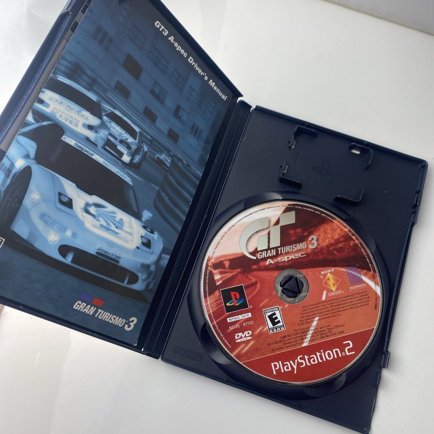 Gran Turismo 3 A spec PS2 (PlayStation 2, 2006) Complete With Manual