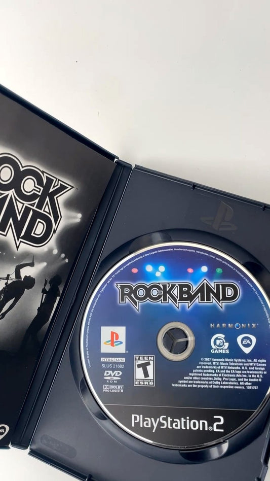 Rock Band PlayStation 2 Video Game Multiplayer Music Rhythm CIB VERY GOOD