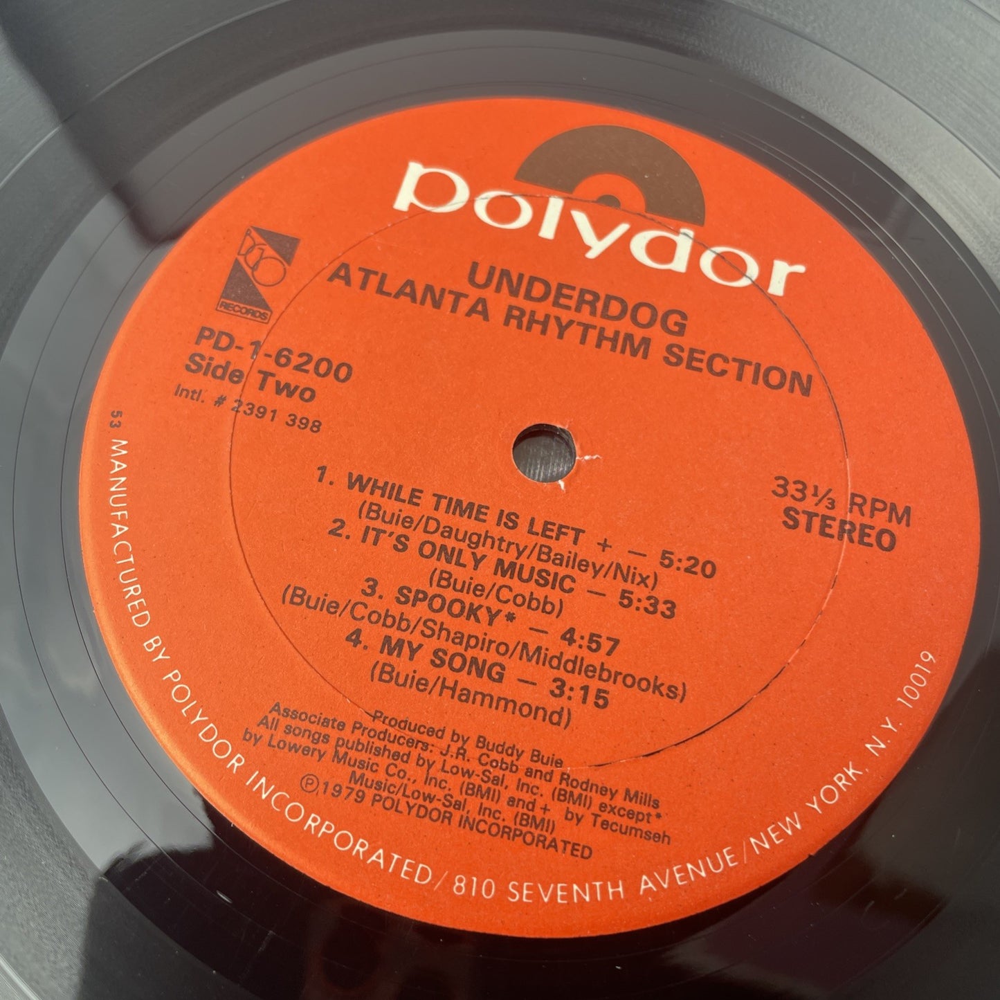 Atlanta Rhythm Section ARS Underdog Vinyl LP Polydor 1-6200 1979 Peaches Sticker