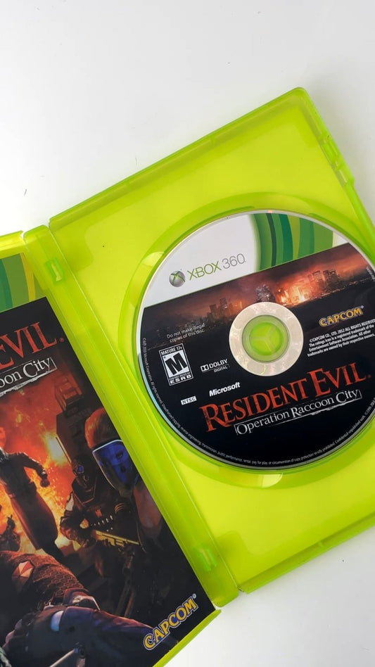 Resident Evil Operation Raccoon City Xbox 360 CIB HORROR ZOMBIE CIB TESTED