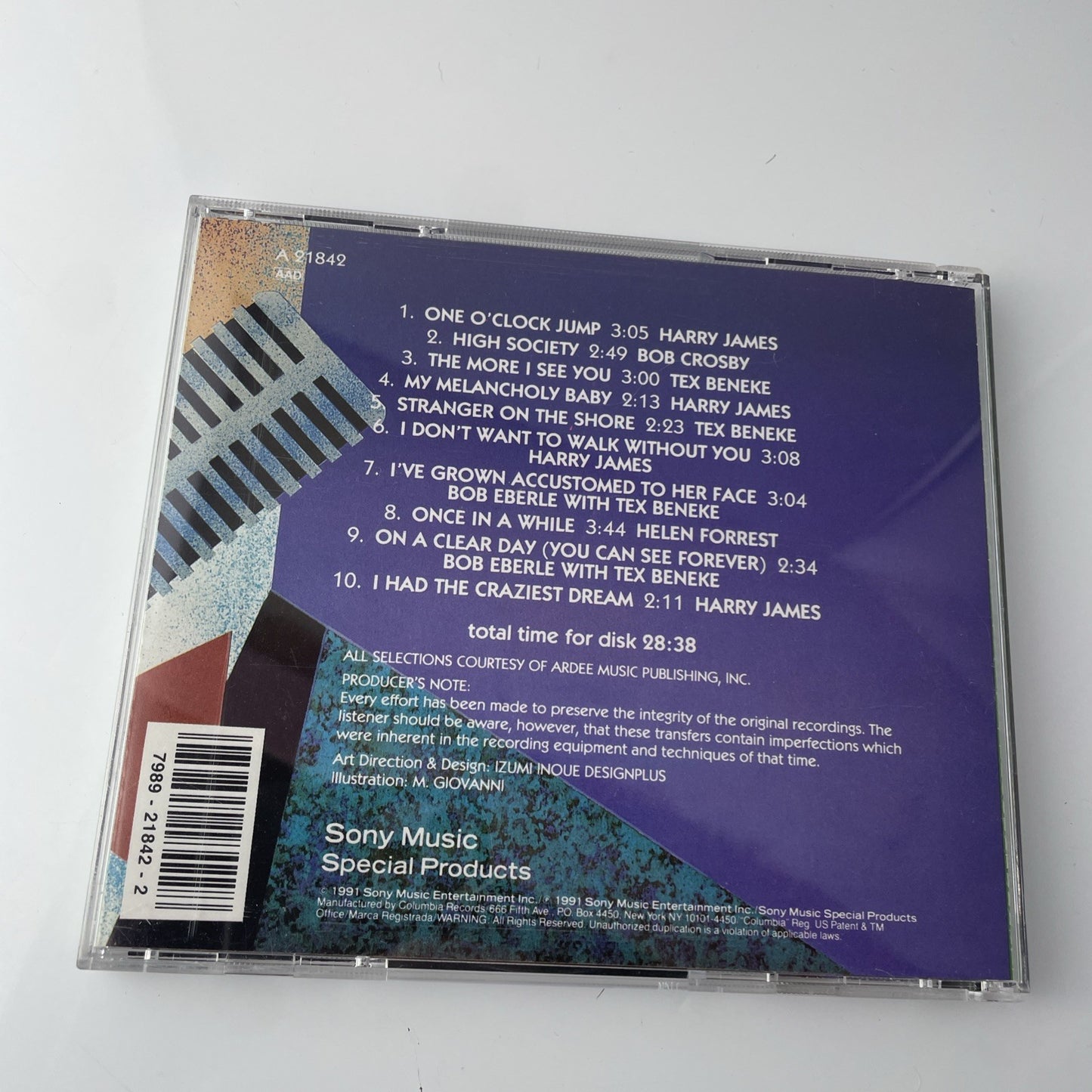 Fabulous Songs Stylists -Harry James, Bob Crosby, Tex Beneke , Bob Eberle CD