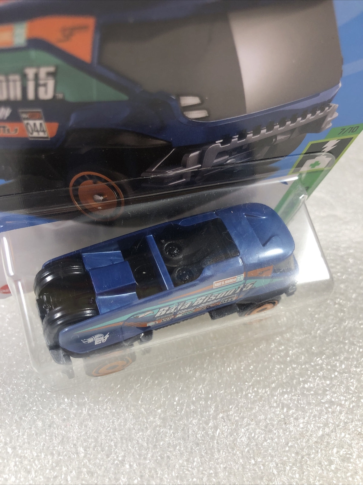 Hot Wheels BAJA BISON T5 HW Green Speed 7/10 2023 143/250 EC Dark Blue New 1:64