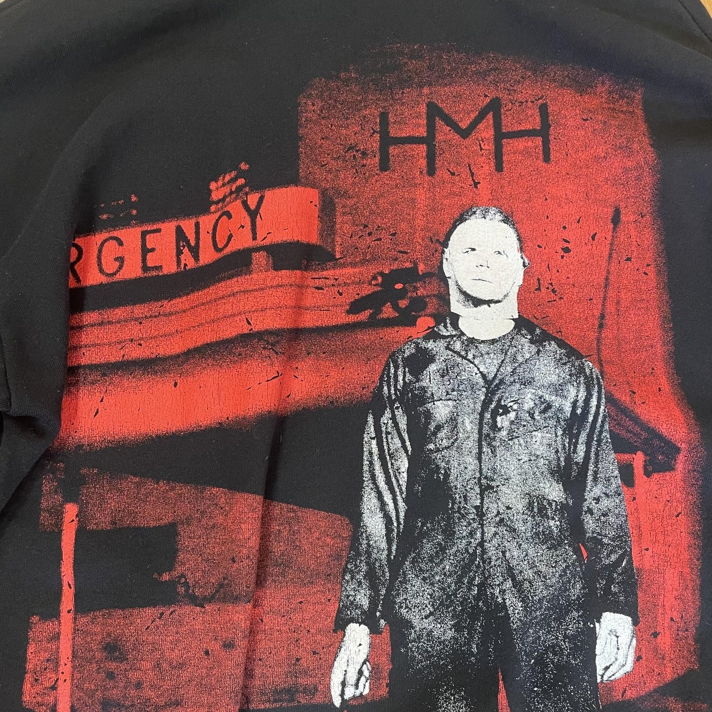 Halloween II Hoodie Mens Large Michael Myers Horror Movie Graphic Pullover Sweat