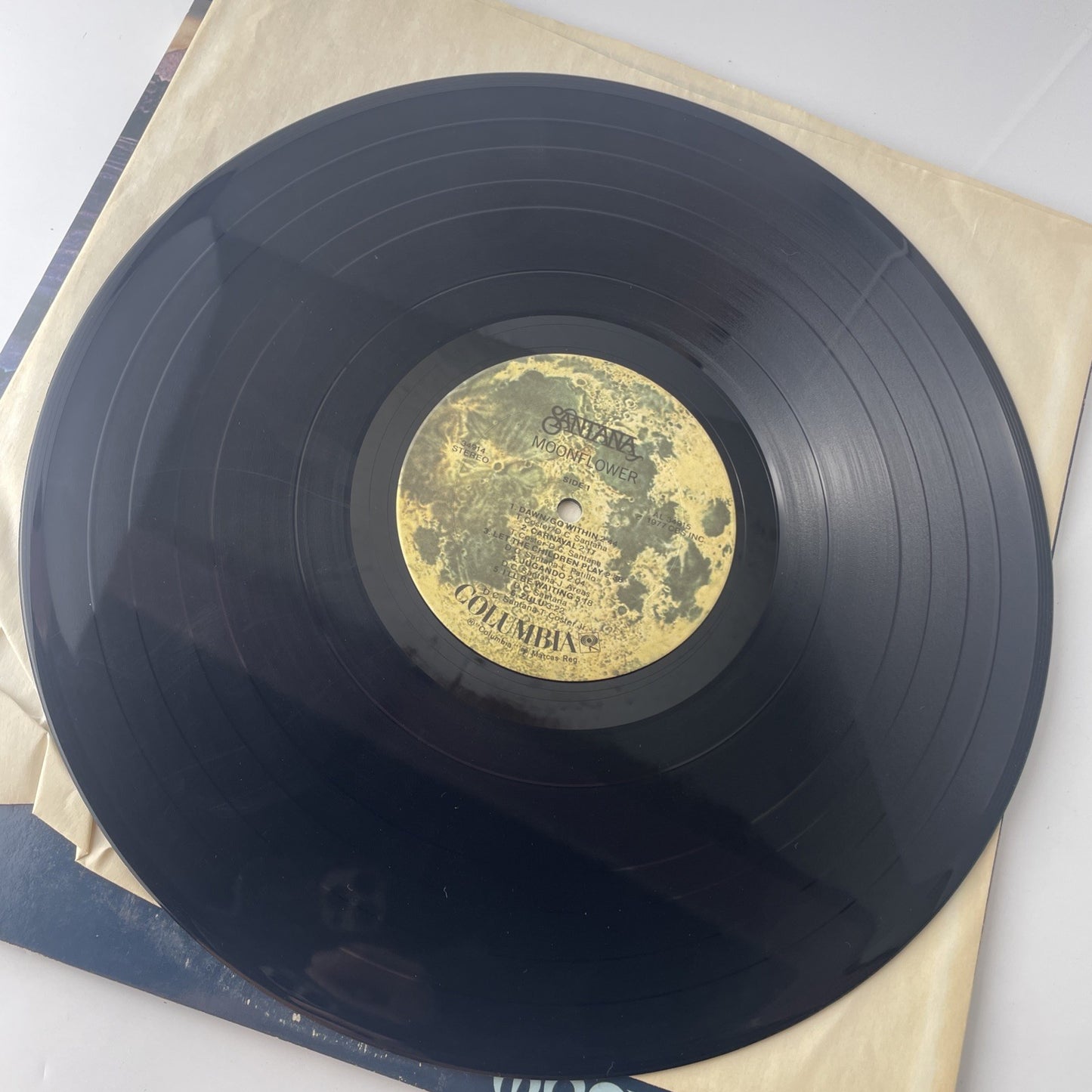 Santana Moonflower 2 LP Set Original Vinyl Record C2 34914 Columbia 1977