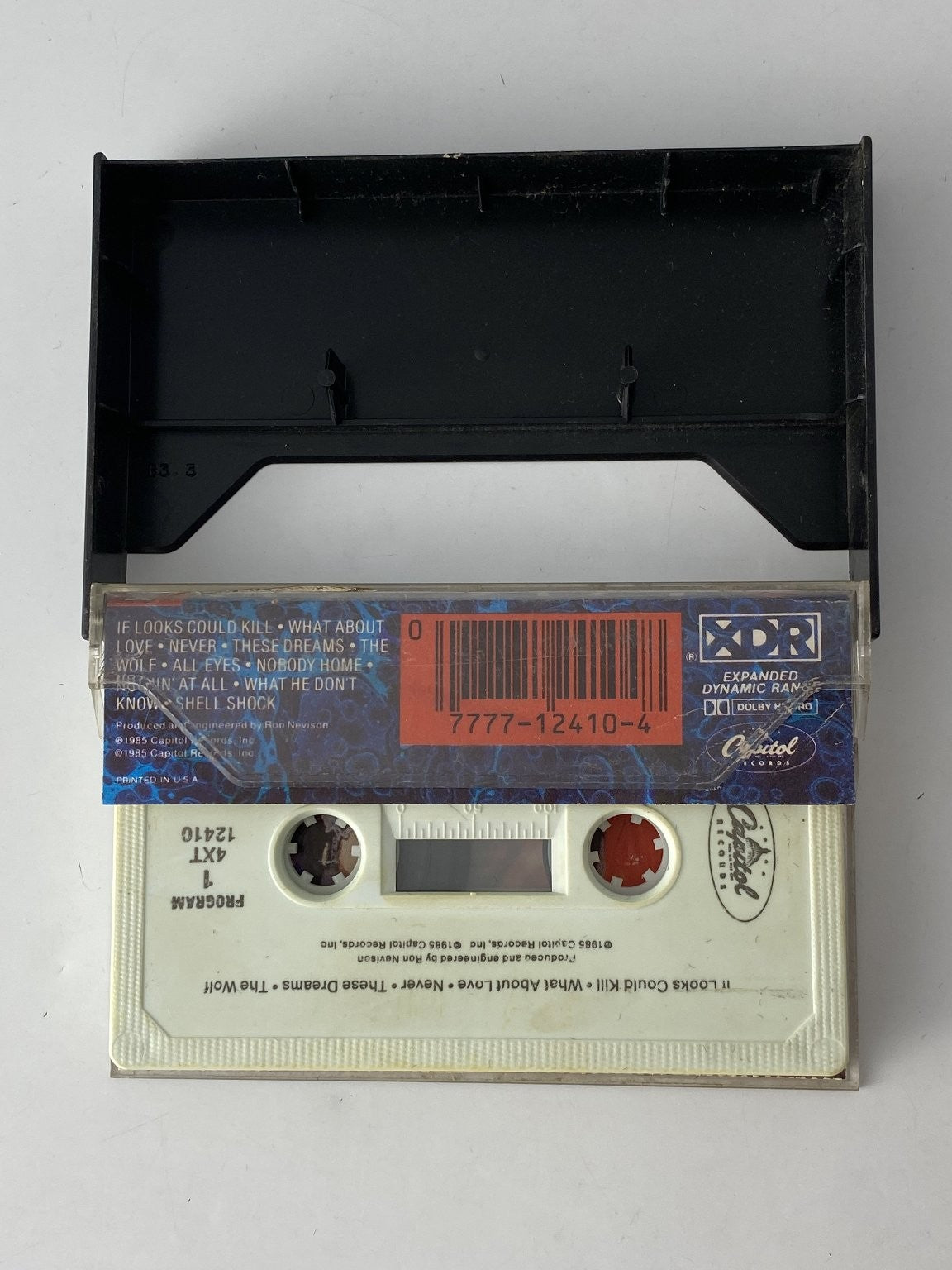 Heart - Heart Cassette 1985 Capitol Records XDR Dolby System