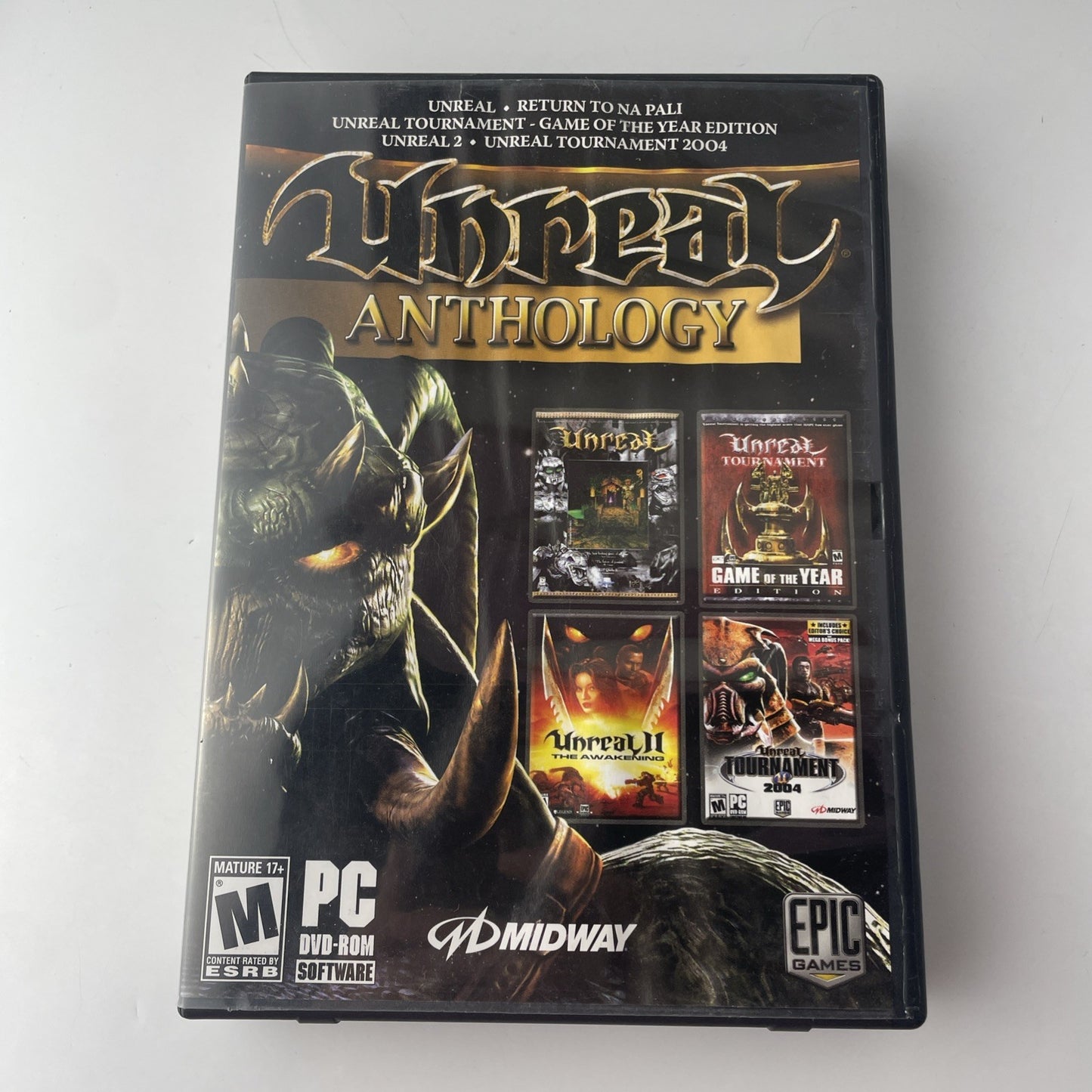Unreal Anthology PC DVD-ROM 2006 CIB Complete W/ Key Code & Soundtrack CD
