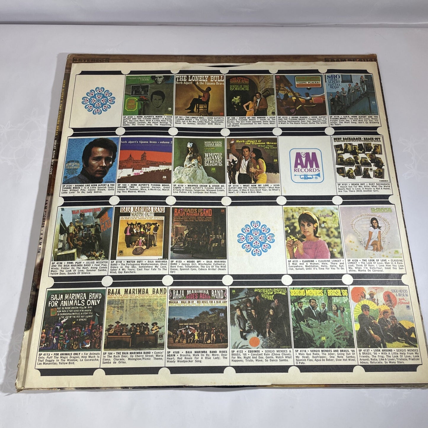 1966 Herb Alpert & The Tijuana Brass Vinyl What Now My Love LP-114 Vinyl Record
