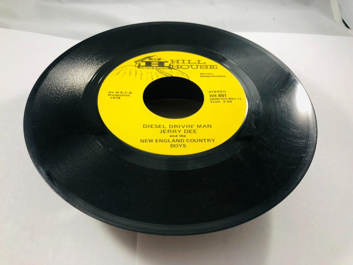 1970s 45 vinyl record Country Diesel Drivin Man Jerry Dee Hill House Rare! VTG