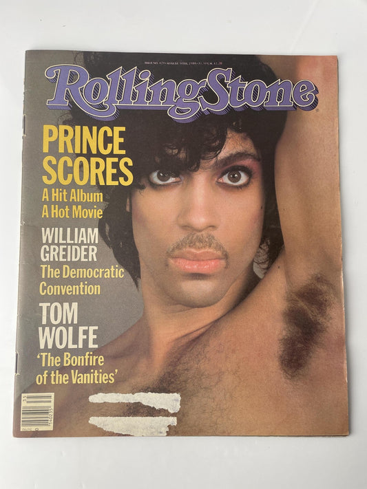 Vintage Rolling Stone Magazine Issue 429 Aug 30 1984 'PRINCE SCORES' Tom Wolfe