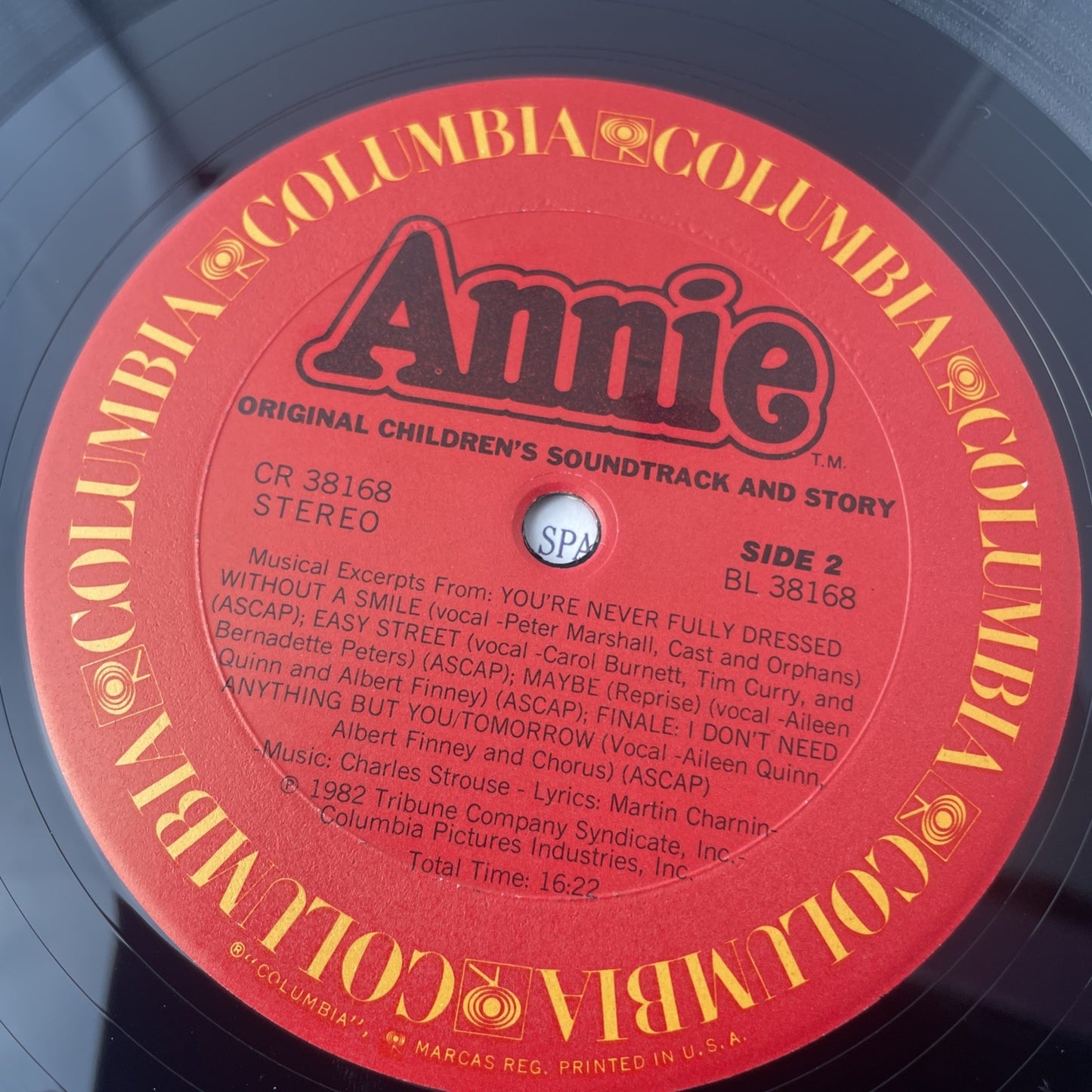 Annie Soundtrack Vinyl Record Gatefold LP 1982 Columbia Story Game Board VG