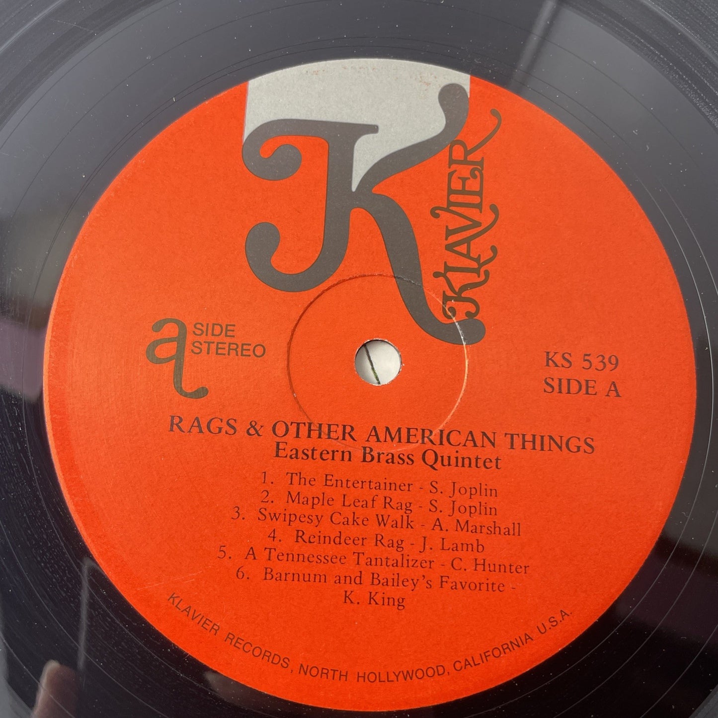 Signed!!! EASTERN BRASS QUINTET Rags & American Things KLAVIER 1975 Vinyl LP NM