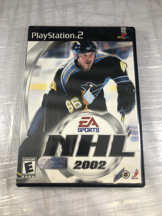 NHL 2002 PlayStation 2 PS2 Complete In Box CIB See Pics Outside Box Damaged