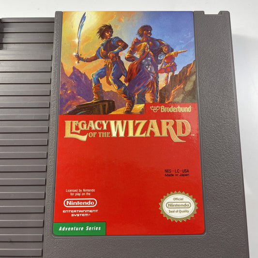 Legacy of the Wizard NES Nintendo Good Tested Fantasy Game Retro Broderbund