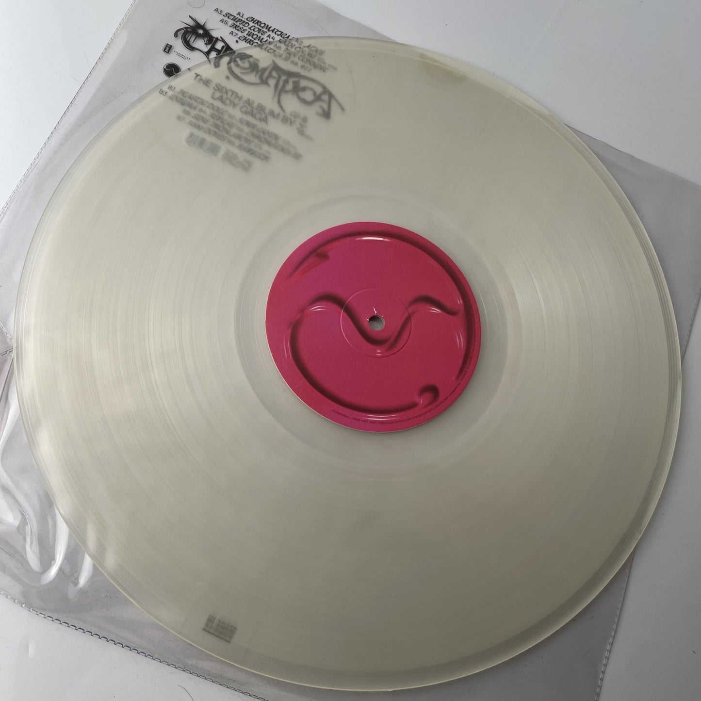 LADY GAGA Chromatica CLEAR VINYL LP Used Very Good