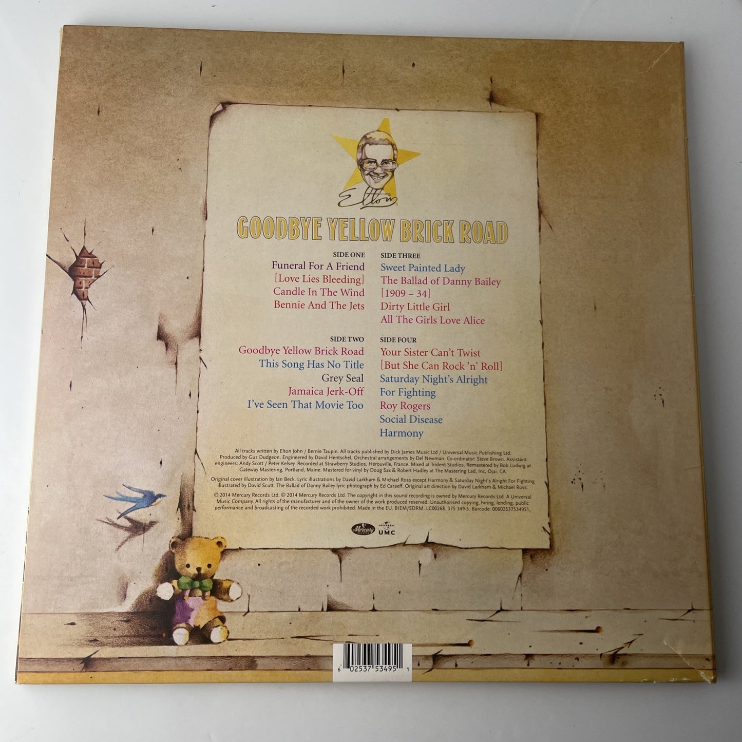 Goodbye Yellow Brick Road by John, Elton (Record, 2014) - VG