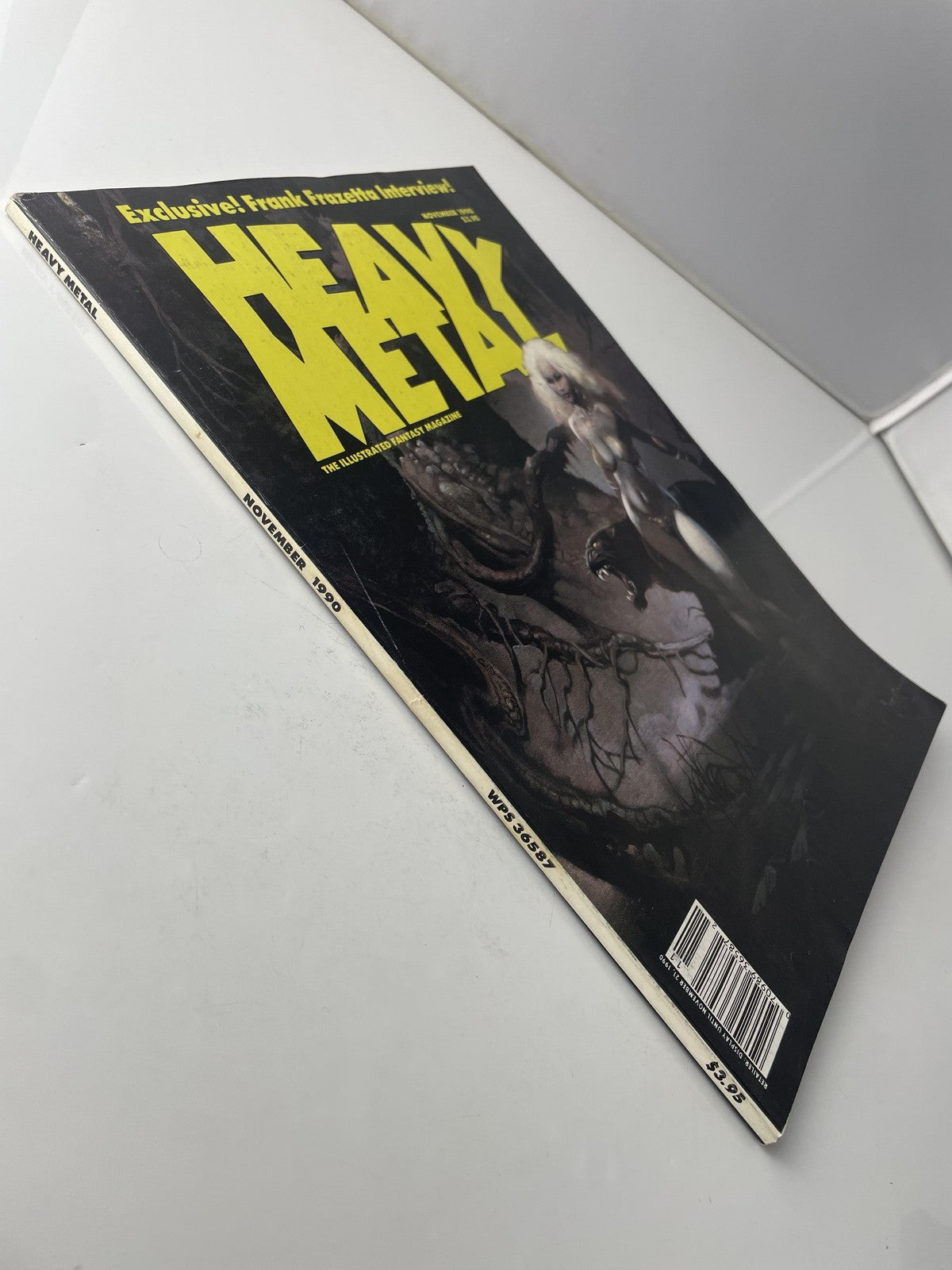 Vintage Heavy Metal Magazine November 1990 Frank Frazetta Interview Fantasy Art