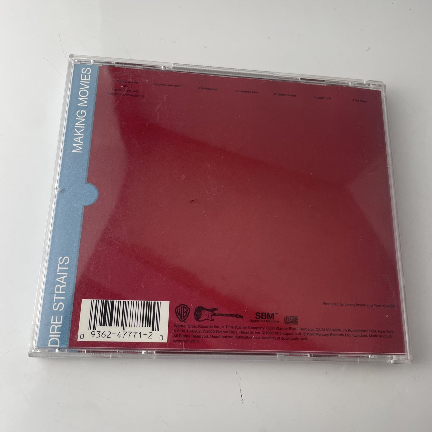 Dire Straits ' Making Movies ' CD Album US 1985 Reissue ROCK 3480-2 Warner Bros