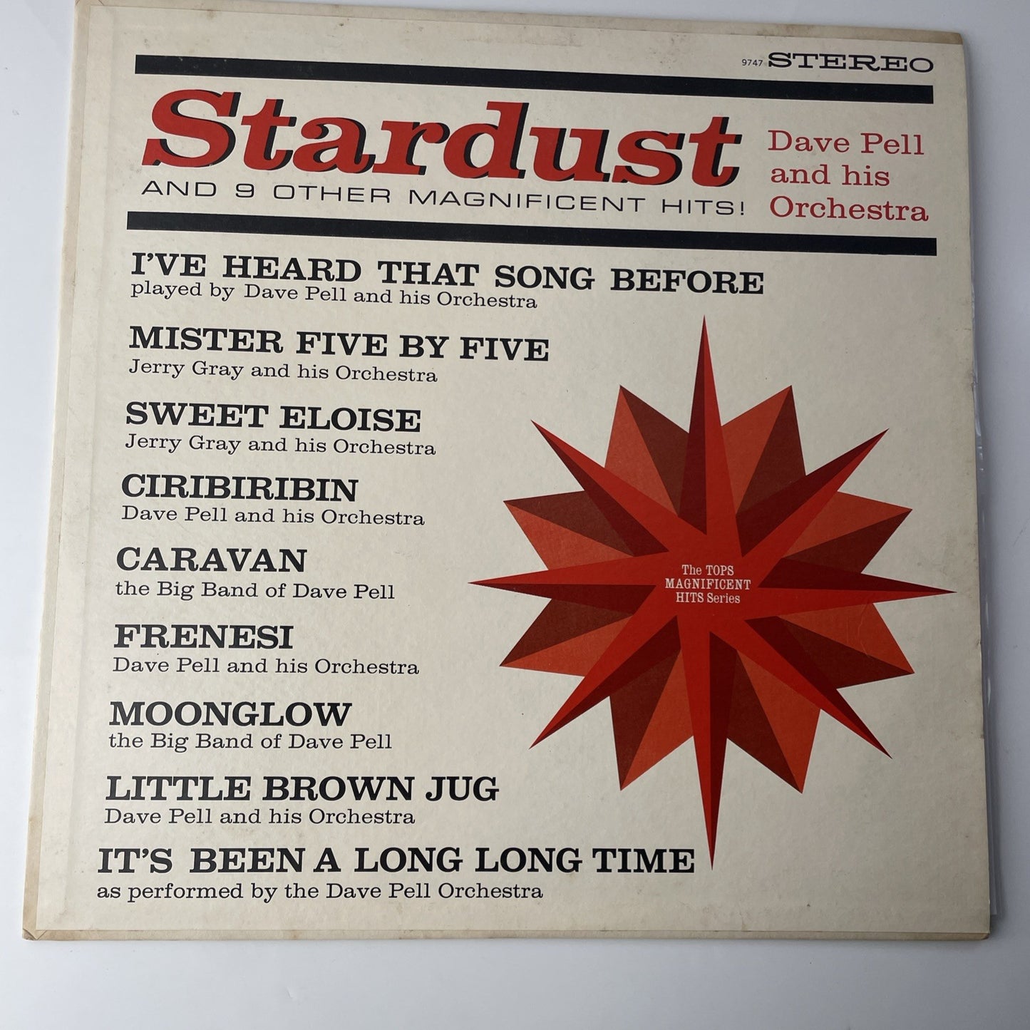 Dave Pell – Stardust (And 9 Other Magnificent Hits!): Tops Records LP (Jazz)