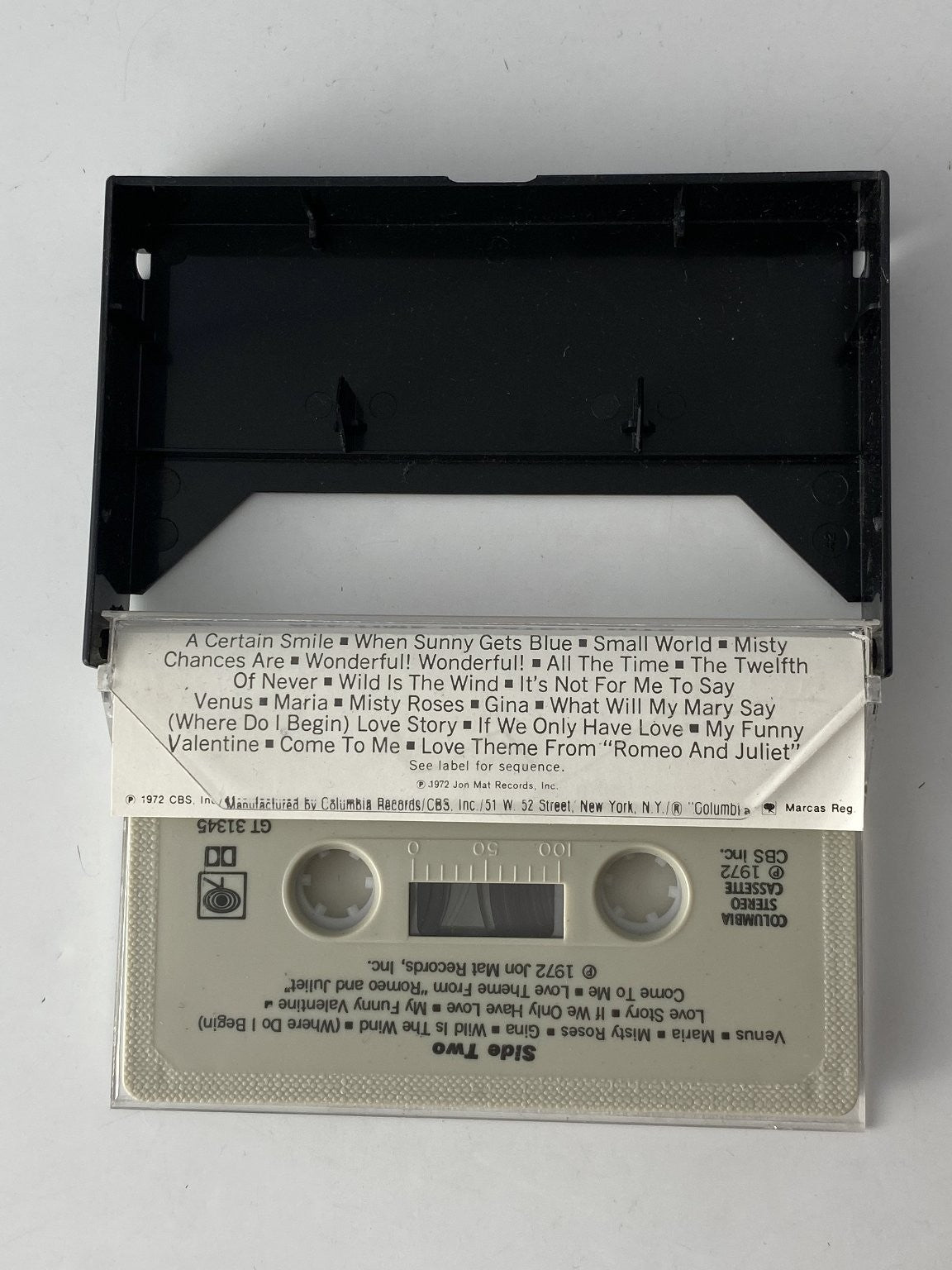 Johnny Mathis All-Time Greatest Hits Cassette 1972 Columbia Double Tape