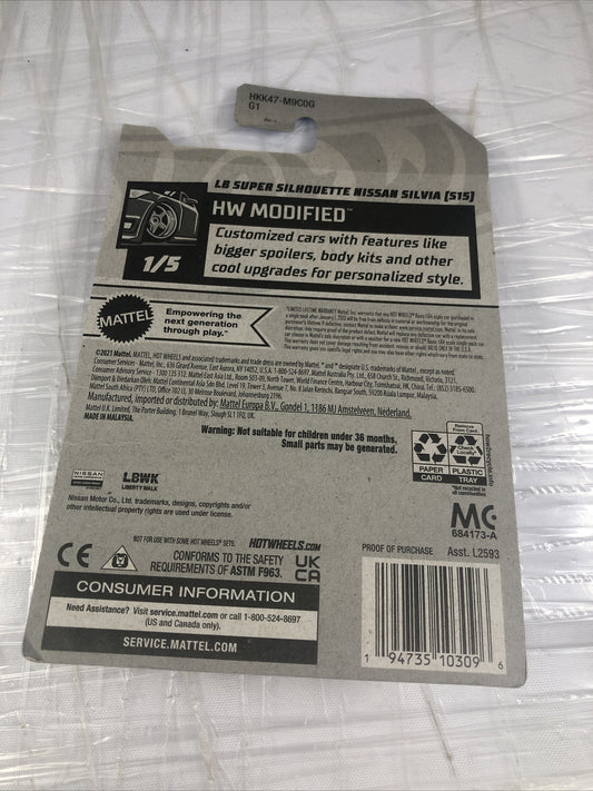 2023 Hot Wheels LB Super Silhouette Nissan Silvia #1 Modified Series Gold