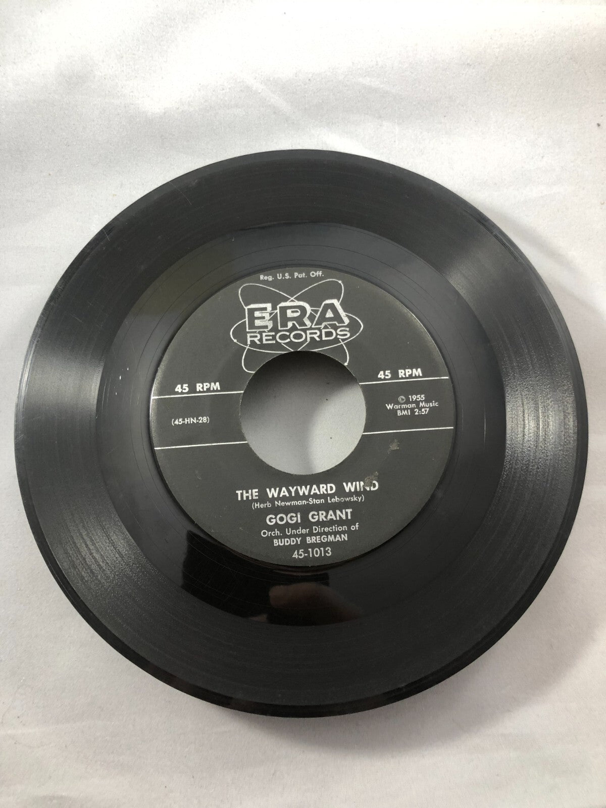 GOGI GRANT - THE WAYWARD WIND / NO MORE THAN FOREVER - 7" VINYL 45 RPM VG