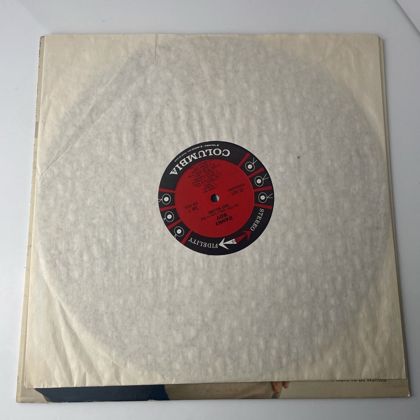 ANDY WILLIAMS-DANNY BOY-LP-VG+-OLD COLUMBIA SIX EYE-TAMMY-MISTY-SECRET LOVE