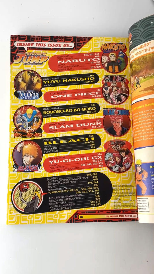 Shonen Jump Magazine Vol 6 Issue 12 Dec 2008 Naruto One Piece Bleach WITH CARD