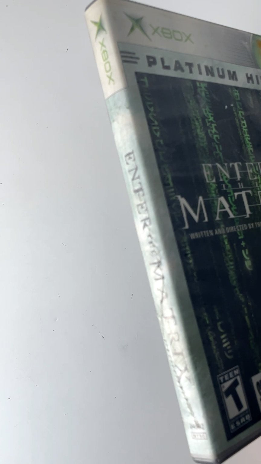 Enter The Matrix Platinum Hits Xbox Video Game Warner Bros Atari