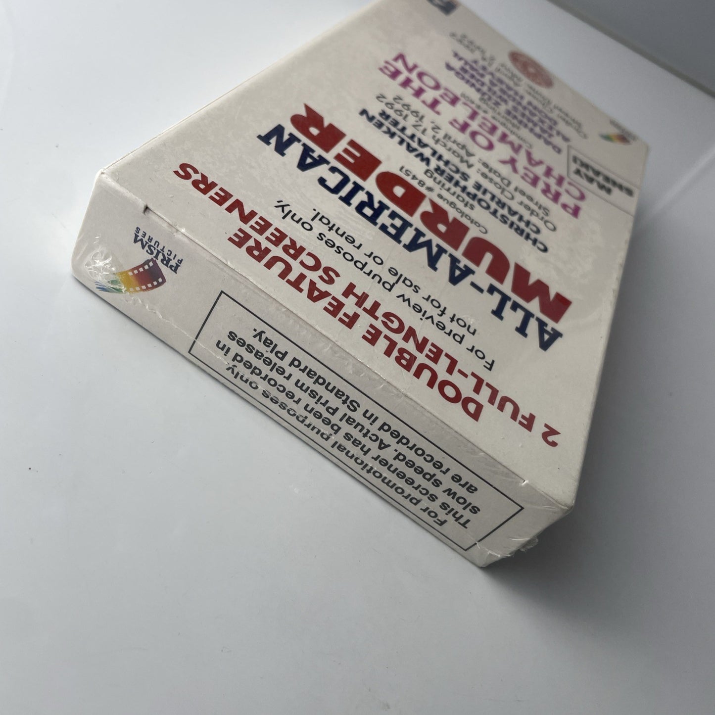 All-American Murder - (VHS, 1992, Screener Promo, Christopher Walken) *Sealed*