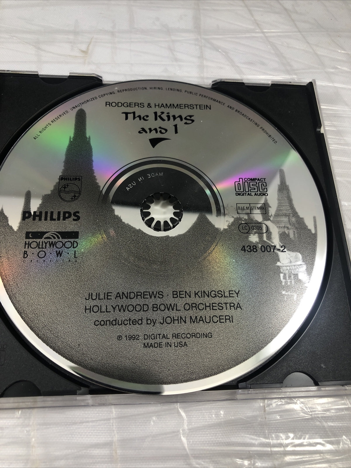 "The King and I" - Julie Andrews & Ben Kingsley - AUDIO CD Vintage Soundtrack