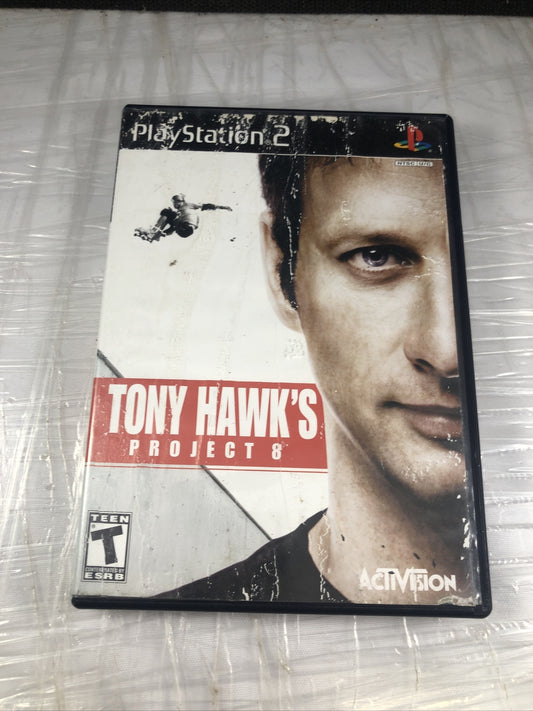Tony Hawks Project 8 PS2 PlayStation 2 Complete CIB Damaged Untested