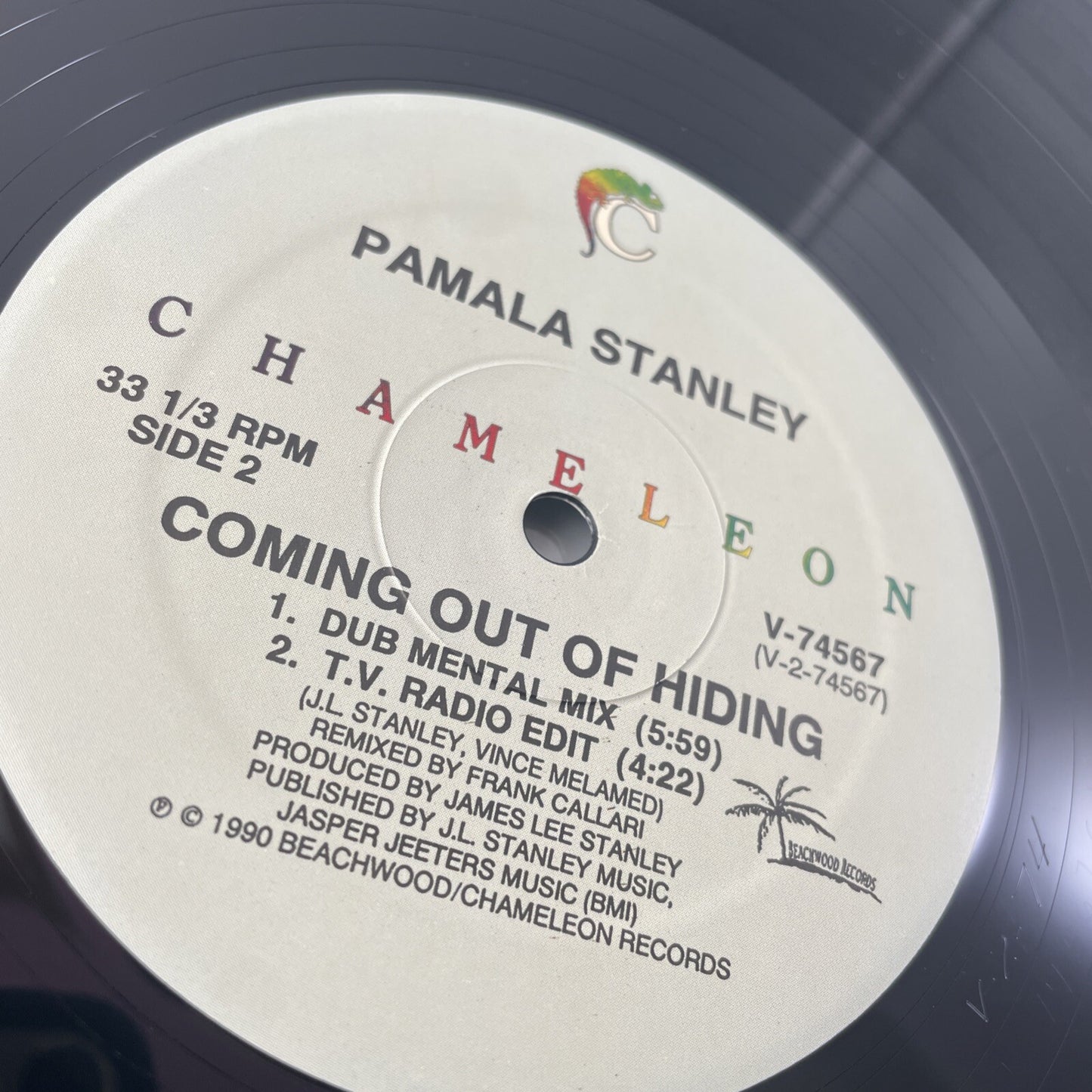 PAMALA STANLEY Coming Out Of Hiding 12" Single 1990 Vinyl Chameleon