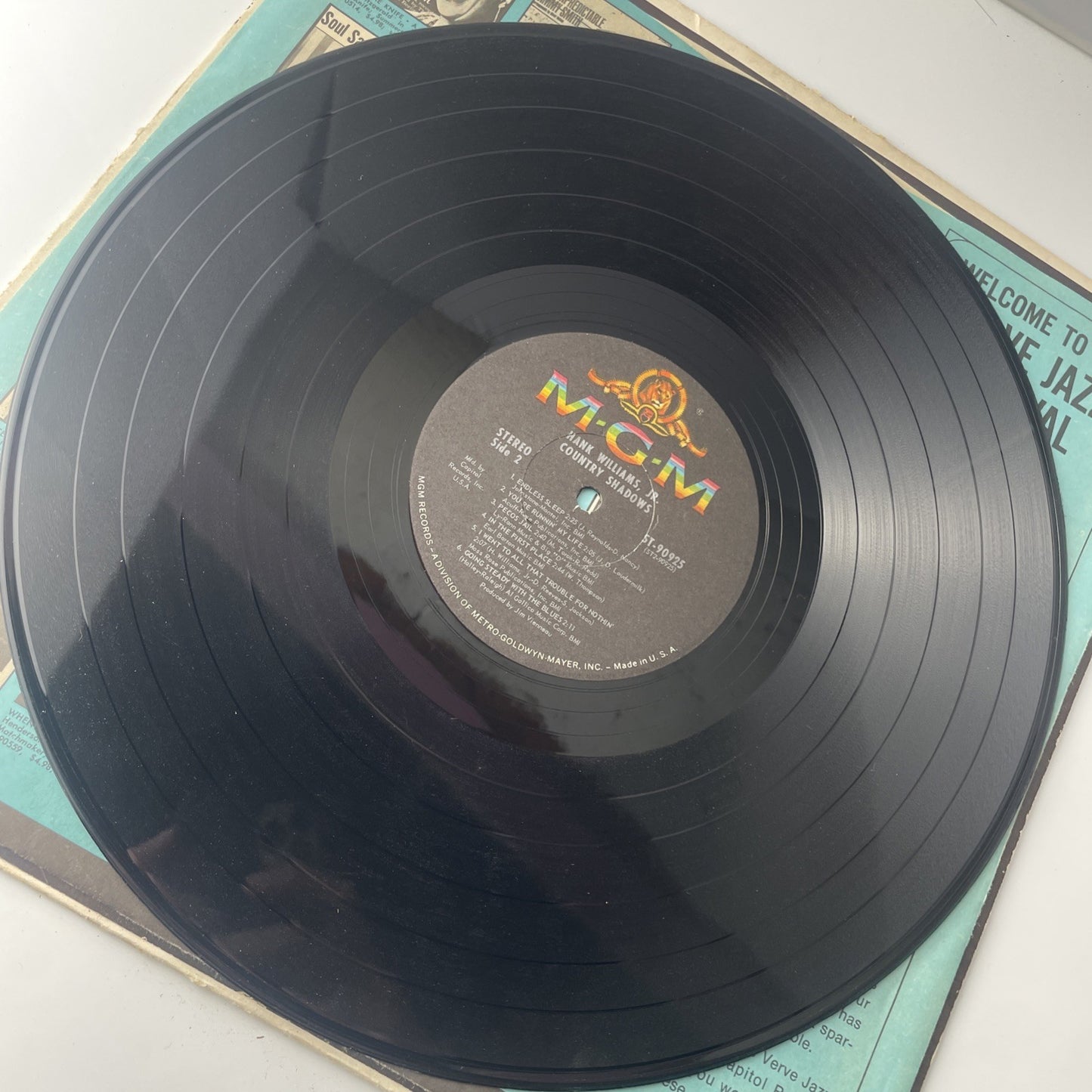 HANK WILLIAMS, JR. COUNTRY SHADOWS MGM RECORDS SE-4391 1966 VG+