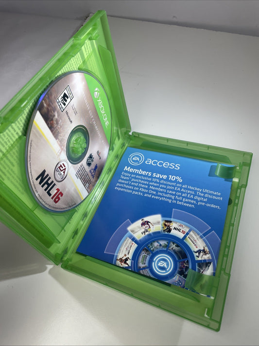 NHL 16 Microsoft Xbox One Game Complete CIB Tested XB1 Hockey Game 2016