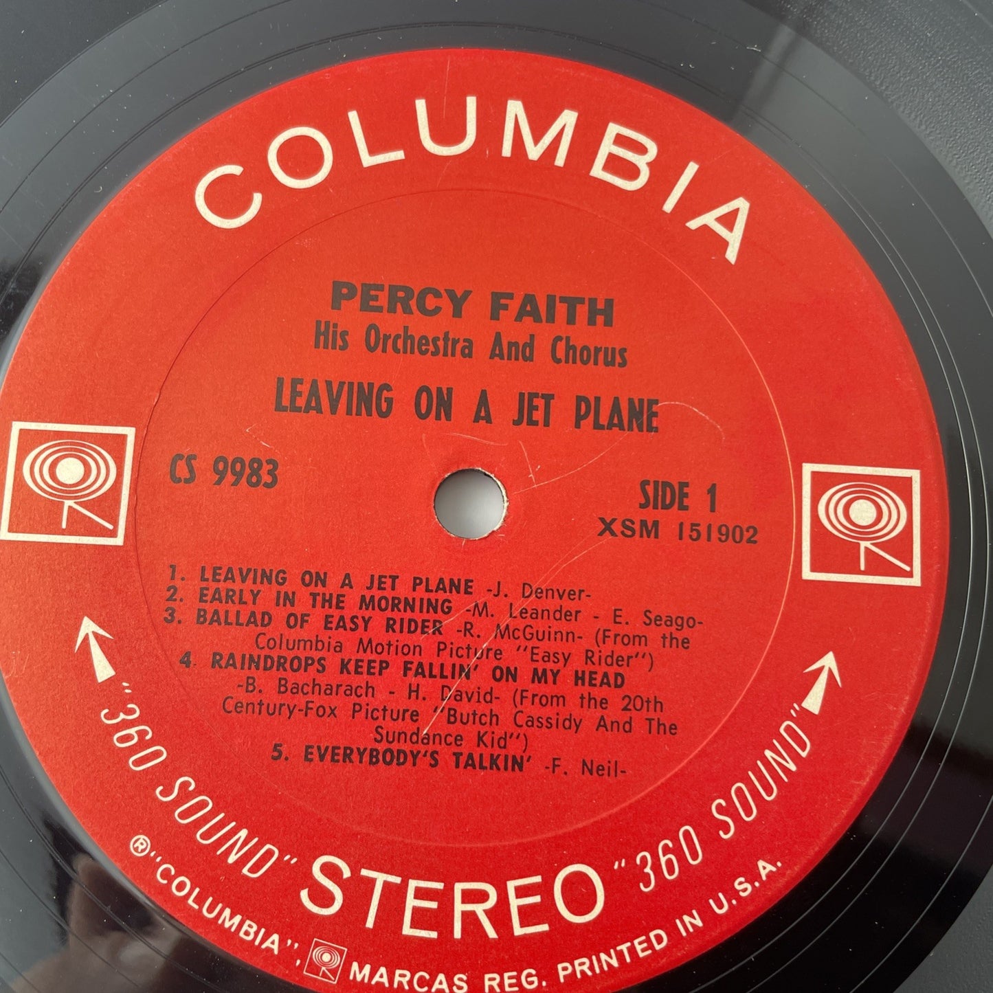 Percy Faith Leaving On A Jet Plane LP Record Album Vinyl Singer Songwriter