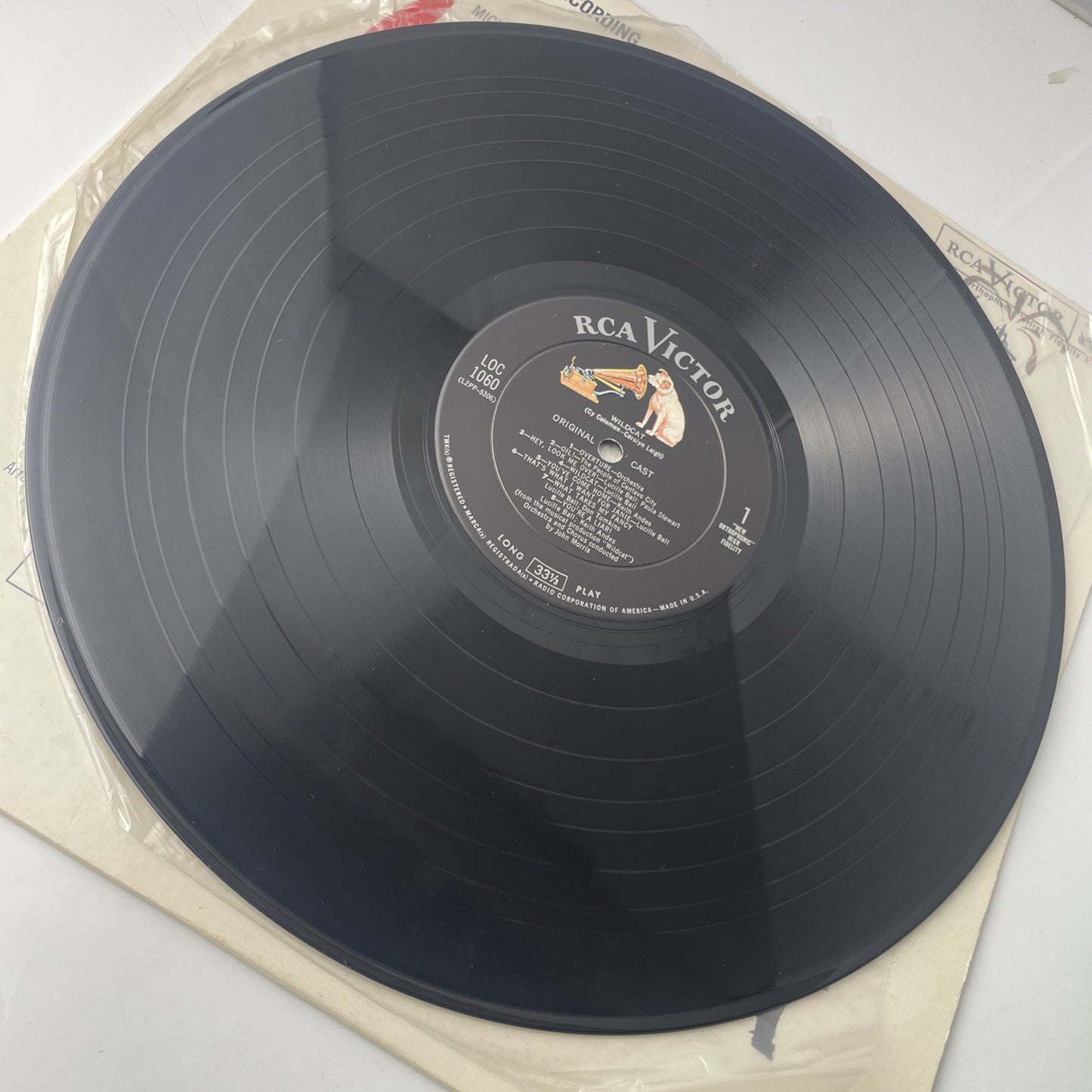 Wildcat Original Broadway Musical Cast Lucille Ball 1961 Vinyl Record LSO-1060