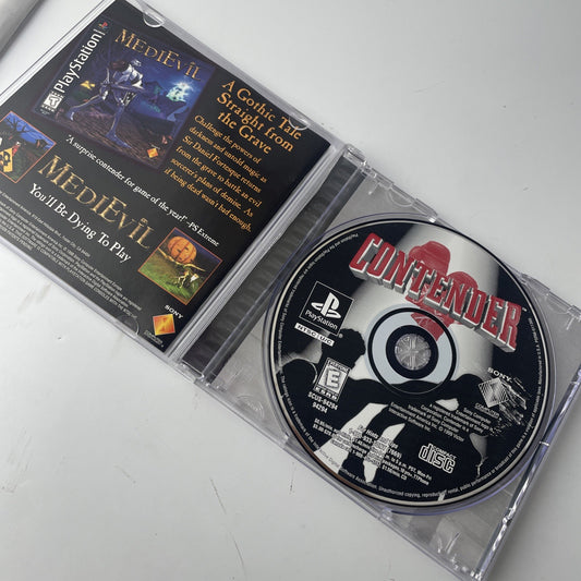 Contender PS1 Game (1999) - Complete Boxing Sports - VG+ Condition