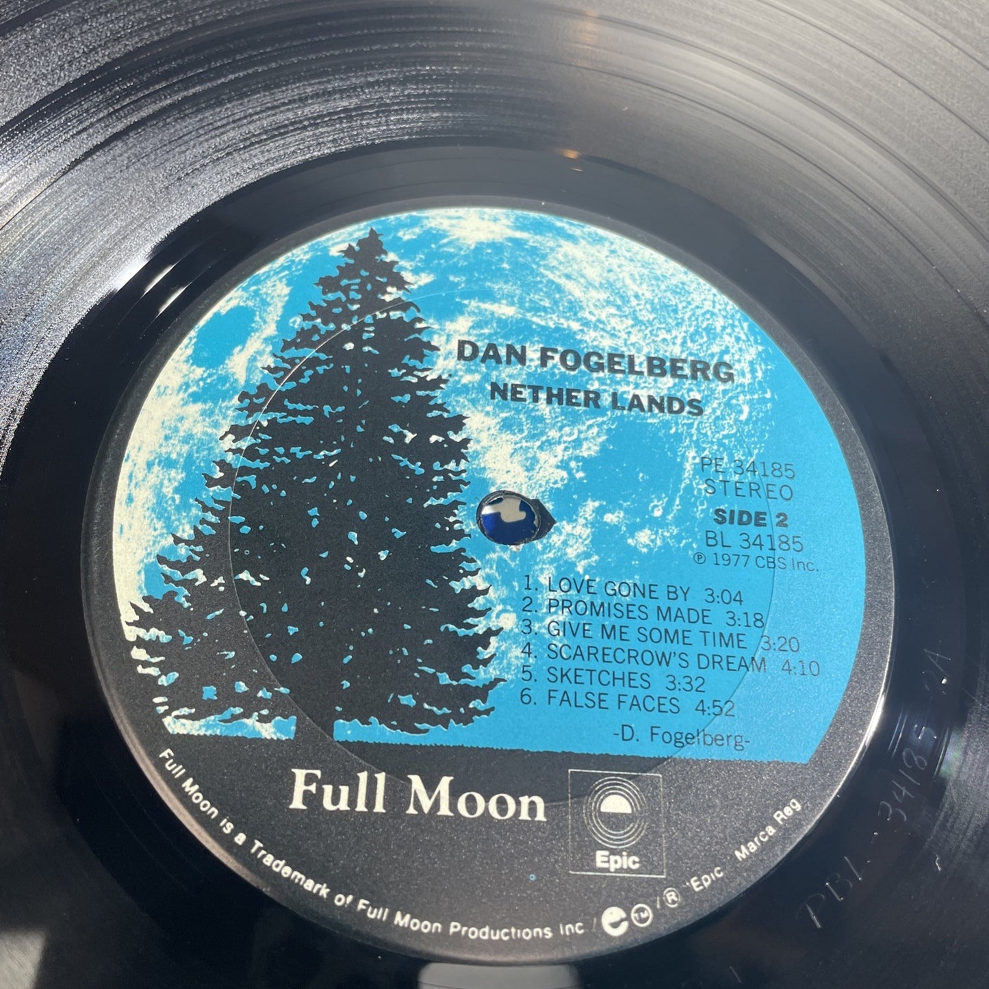 Dan Fogelberg Nether Lands LP Full Moon Epic PE 34185 1977 Record VG