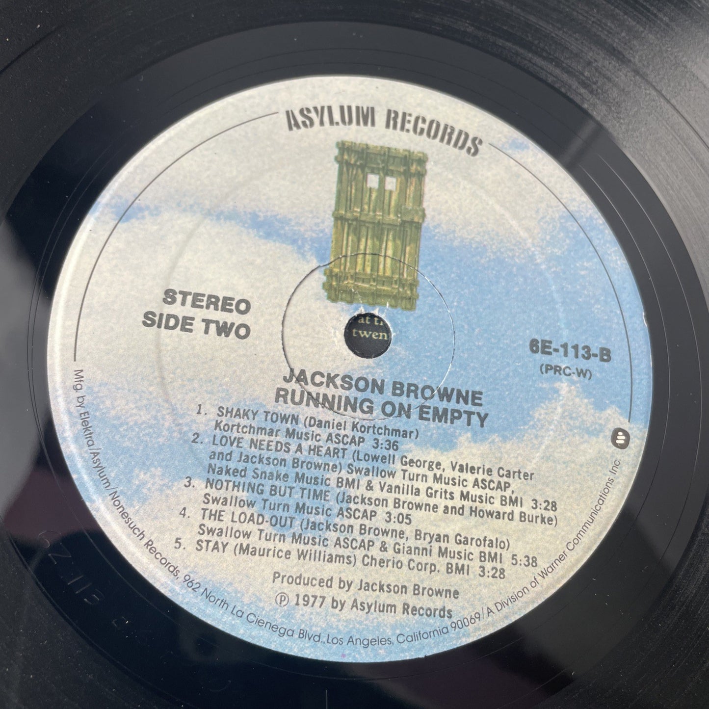 Jackson Browne - Running On Empty - 1977 Vinyl LP - Asylum 6E113 Poster Included