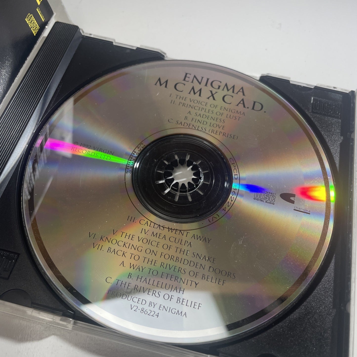 MCMXC A.D. - Enigma - Music CD - 1991 Charisma Rec Rare 90s Music Edm