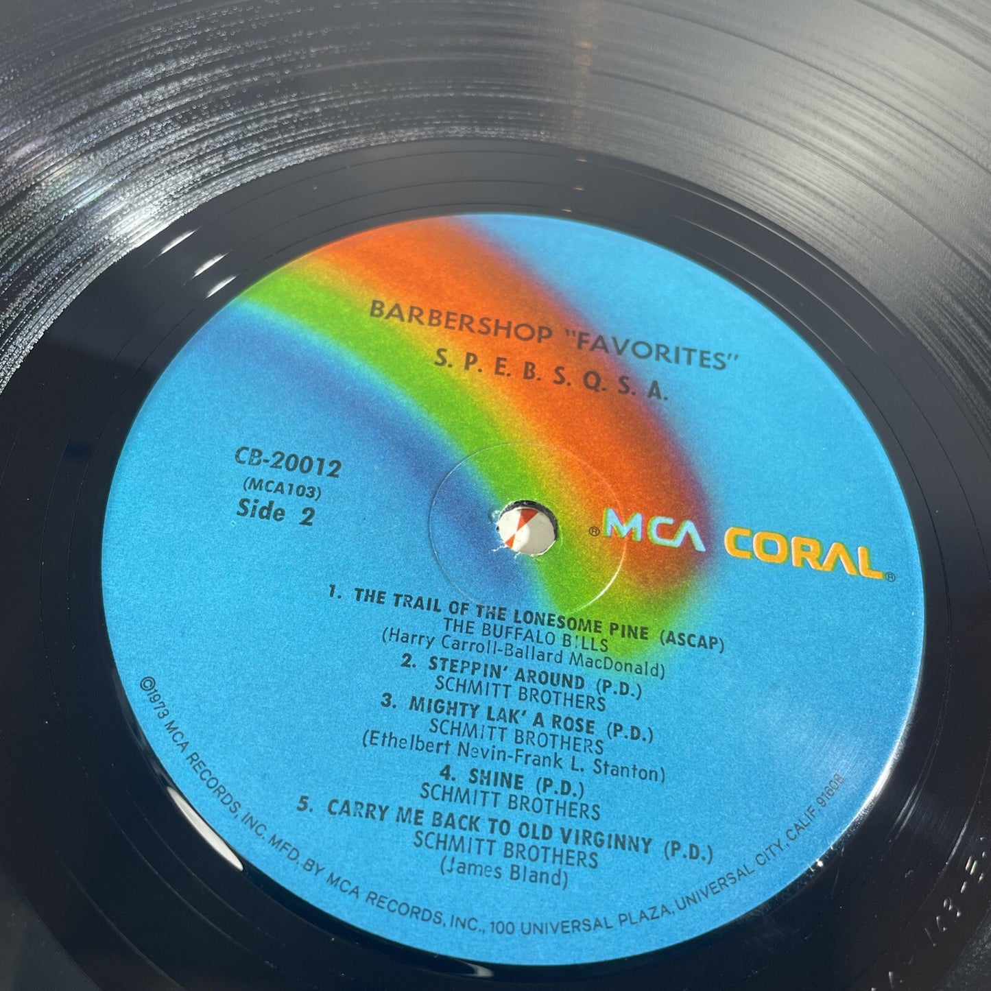 Buffalo Bills/Schmitt Brothers – Barbershop Favourites VINYL LP RECORD - VG